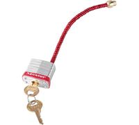 Master Lock S7C5RED Lockout Padlock with Flexible Braided Steel Cable Shackle