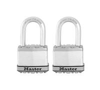 MASTERLOCK CO M5XTLFCCSEN 2 Pack, 2, Laminated Padlock by MasterLock