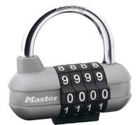 Master Lock 1520EURD Combination Padlock, Grey, 5.9 x 6.4 x 2.6 cm