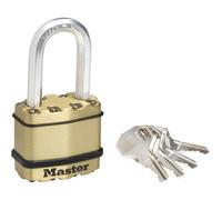 Master Lock M1BEURDLF Excell™ Brass Finish 45Mm Padlock 4-Pin - 38Mm Shackle