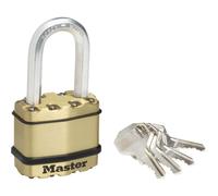 Master Lock M1BEURDLF Excell™ Brass Finish 45Mm Padlock 4-Pin - 38Mm Shackle