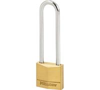 Master Lock Padlock 150EURDLJ - Solid Brass 5-Pin 50mm, 64mm Long Shackle