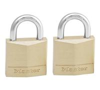 Master Lock 130EURT Solid Brass 30Mm Padlock 4-Pin - Keyed Alike X 2