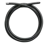 Masterlock Unisex Adult Interchangeable cable for Python Lock Head 9, 00m x Ø 10 mm braided steel cable - smoke grey vinyl cover Hardened Steel Chain - Black, no size