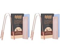 MasterMedi Tongue Scraper Tongue Scraper Stainless Steel New (Copper 2 Count (Pack of 2))
