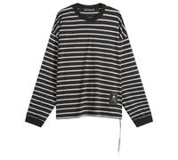 MASTERMIND WORLD Men's Fine Gauge Stripe Long Sleeve T-Shirt Black