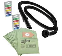 Masterpart 2.5M Long Hose + 10 Paper Dust Bags & Fresheners Kit Compatible With Numatic Henry Vacuum Cleaners