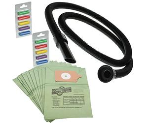 Masterpart 2.5M Long Hose + 10 Paper Dust Bags & Fresheners Kit Compatible With Numatic Henry Vacuum Cleaners