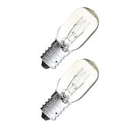 Masterpart 2 Pack Fridge Lamp Bulb E14 15W Tubular Light Appliance Small Screw SES 1000 hrs