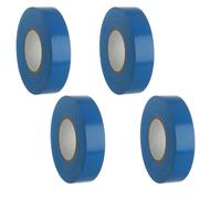 Masterpart 33 Metre Blue Neutral Electrical PVC Insulating Tape 19mm x 33m Pack Of 4