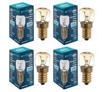 Masterpart 4 x 15w Dr Fischer Philips Branded OEM 300 Degree Small Edison Screw Oven Lamps Cooker Pygmy Light Bulbs E14