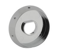 Masterpart Cooker Hob Control Knob Silver Chrome Bezel with Markings 1-6 to Fit Belling, Cookcentre Cooker Hobs