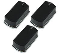 Masterpart Cooker Oven Hob Control Knob Switch Dials, Pack Of 3, Black/Silver, Compatible With Belling Cookers & Ovens