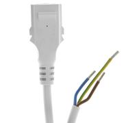 Masterpart Cooker Oven Mains Power Supply Cord To Fit Siemens Cookers Ovens | 150cm Cable Flex Lead, White, 00644823, 644823