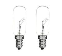 Masterpart E14 Clear Lamp Tubular 40w SES Cooker Hood Extractor Light Bulbs Pack of 2