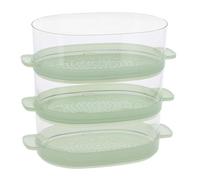 Masterpart Food Steamer Plastic Bowl Complete Set All 3 Tiers To Fit Morphy Richards 48755, 470001 Food Steamers