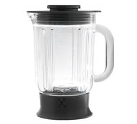 Masterpart Liquidiser Glass Goblet Blender Jug Complete Lid & Base Compatible with Kenwood MultiOne Food Processors