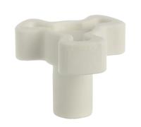 Masterpart Microwave Turntable Drive Coupling Plate Support, White Coupler Shaft, to Fit Siemens Microwaves 00628013