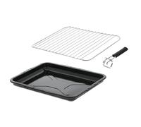 Masterpart Oven Cooker Grill Pan Kit 390mm x 300mm Tray Wire Grid Rack Handle To Fit Belling Cookers & Ovens