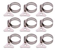 MasterPart Pack of 10 Stainless Steel 12.7mm Butterfly Hose Clip Clamps