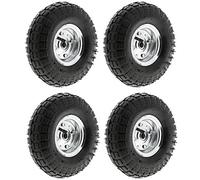 Masterpart Pneumatic 10" Sack Truck Wheelbarrow Tyres, 4 Pack