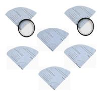 Masterpart Reusable Dry Filters for Shop Vacuums, Compatible with VF2002 and 9010700, 6 Pack with 2 Mounting Rings
