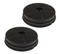 MasterPart Round Charcoal Carbon Cooker Hood Filters For CDA Vent Hoods - Pack of 2