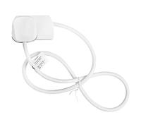 Masterpart Single Gang Socket Mains Electrical Extension Lead 1 Metre Cable 13A White UK