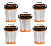 Masterpart Vacuum Cleaner HEPA Filter Pack Of 5 Compatible With Shark ION W1, WV200, WV201, WV205, WV220, WV251 Cordless Handheld Vacuum Cleaners XHFWV200