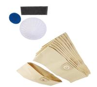 Masterpart Vacuum Dust Bags Pack Of 10 & Filter Set Compatible With Vax 6130 Car, 6135 Family, 6155 Vacuum Cleaners