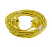 Masterpart Vacuum Power Cord Cable 12 Metres Yellow Flex Lead 2 Core 1.00mm Compatible With Numatic Vacuum Cleaners