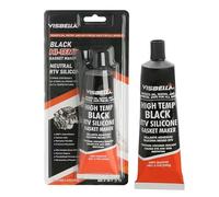 Masterpart Visbella High Temperature RTV Black Silicone Gasket Sealant For Oil Sump Engine Pan, Ovens