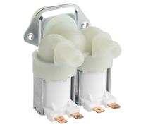 Masterpart Washing Machine Dual Cold Water Double Inlet Fill Solenoid Valve 180 Degree Compatible With Electra Washing Machines