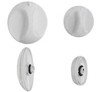 Masterpart White Control Knob Set for Galaxy Aqua 1000, 2000, 3000, 4000 Electric Showers