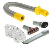 Masterpart Yellow Grey Hose 3 Piece Accessory Toolkit & S Micro Filters Compatible With Dyson DC01