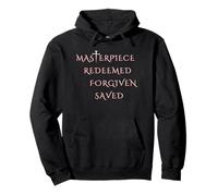 Masterpiece Redeemed Forgiven Saved Cross Uplift Christian Pullover Hoodie