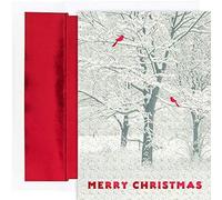 Masterpiece Studios Holiday Collection 16 Cards / 16 Foil Lined Envelopes, Snowy Trees