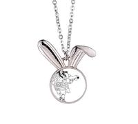Masterpiece The Romance Chinese Figure Wusong Rabbit Necklace Pendant Bunny Animal Jewelry Gift