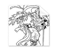 Masterpiece The Romance of the Three Kingdoms China Chinese Figure Line Drawing Glasses Cloth Cleaning Cloth Phone Screen Cleaner 5pcs