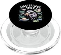 MASTERPIECE THIEF Funny Raccoon Sandwich Pond Lotus Lily PopSockets PopGrip for MagSafe