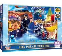 MasterPieces 100 Piece Christmas Jigsaw Puzzle for Kids - The Polar Express The Golden Ticket - 14"x19"