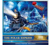 MasterPieces 1000 Piece Christmas Jigsaw Puzzle - The Polar Express Race to The Pole - 19.25"x26.75"