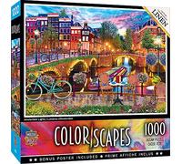 Masterpieces 1000 Piece Jigsaw Puzzle for Adults, Family, Or Kids - Amsterdam Lights - 19.25"x26.75"