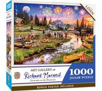 MasterPieces 1000 Piece Puzzle - Fireworks on The Mountain - 19.25"x26.75"