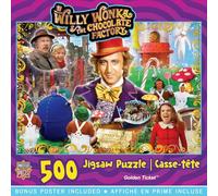 MasterPieces 500 Piece Jigsaw Puzzle for Adults and Families - Willie Wonka & The Chocolate Factory - 15"x21"