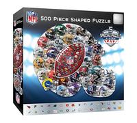MasterPieces 500-Piece NFL Drip Art Helmet Shaped Puzzle - Perfect for NFL Fanatics - 25"x22"