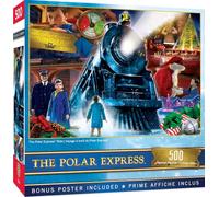 MasterPieces 550 Piece Glitter Christmas Jigsaw Puzzle - Polar Express Ride 550-18" x24