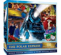 MasterPieces 550 Piece Glitter Christmas Jigsaw Puzzle - Polar Express Ride 550-18" x24