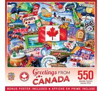 MasterPieces 550 Piece Jigsaw Puzzle for Adults and Family - Greetings from Canada - 18"x24"