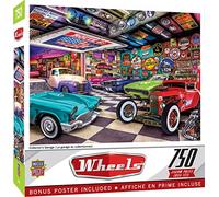 MasterPieces 750 Piece Jigsaw Puzzle for Adults and Family - Collector's Garage - 18"x24"